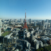 麻布台ヒルズスカイロビーから撮影 麻布台ヒルズスカイロビーから撮影